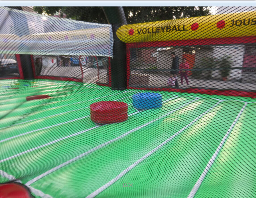 Commercial inflatable Multi Sports Arena  inflatable sports field with basketball volleyball dodgeball and joust twister game