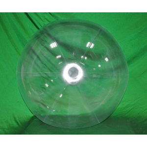 48in  Inflatable CRYSTAL CLEAR Glow Stick-Sprinkler Beach Ball with CLEAR FROST TUBE