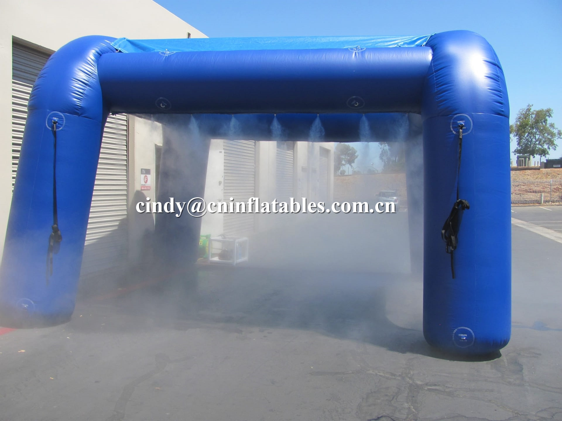 Inflatable Misting scaled tent high pressure inflatable car washing tent for sale