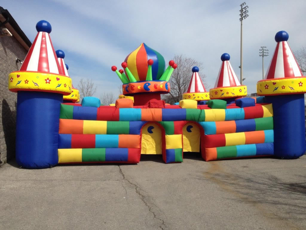 Commercial giant bounce house maze Challenge blow up maze bounce house maze bouncy castle  for sale