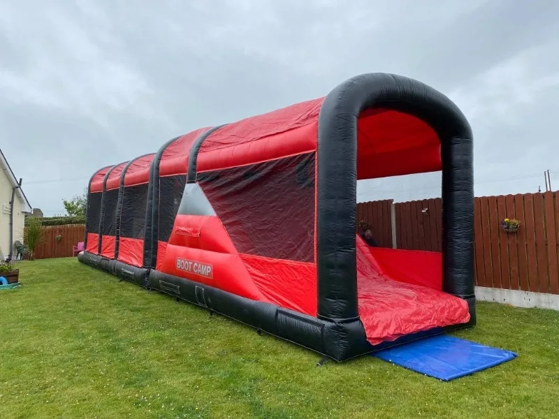 Commercial Giant Inflatable Sport Games Inflatable Boot Camp Obstacle Course Bouncy Castle For Sale