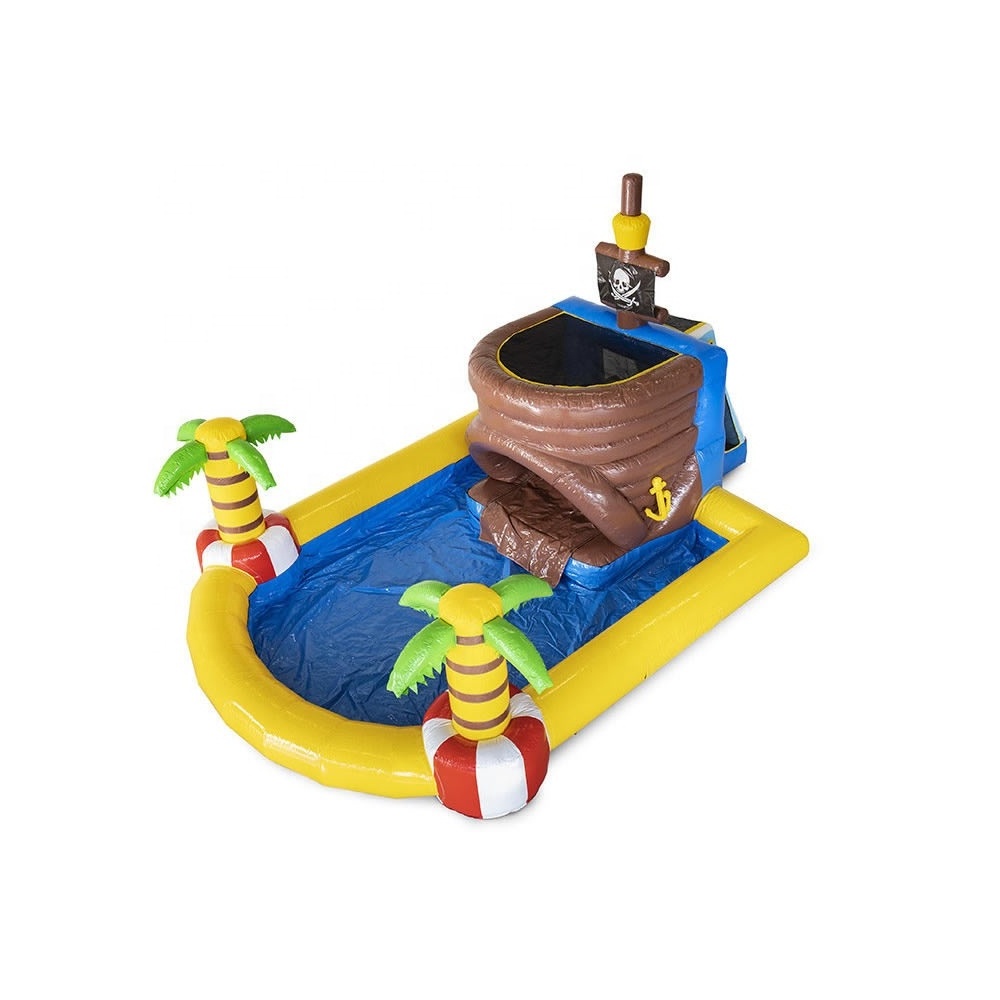 Mini park Pirate Bouncy Castle inflatable pool and slide Jumping Bounce House Water Slide Inflatable Castle With Pool