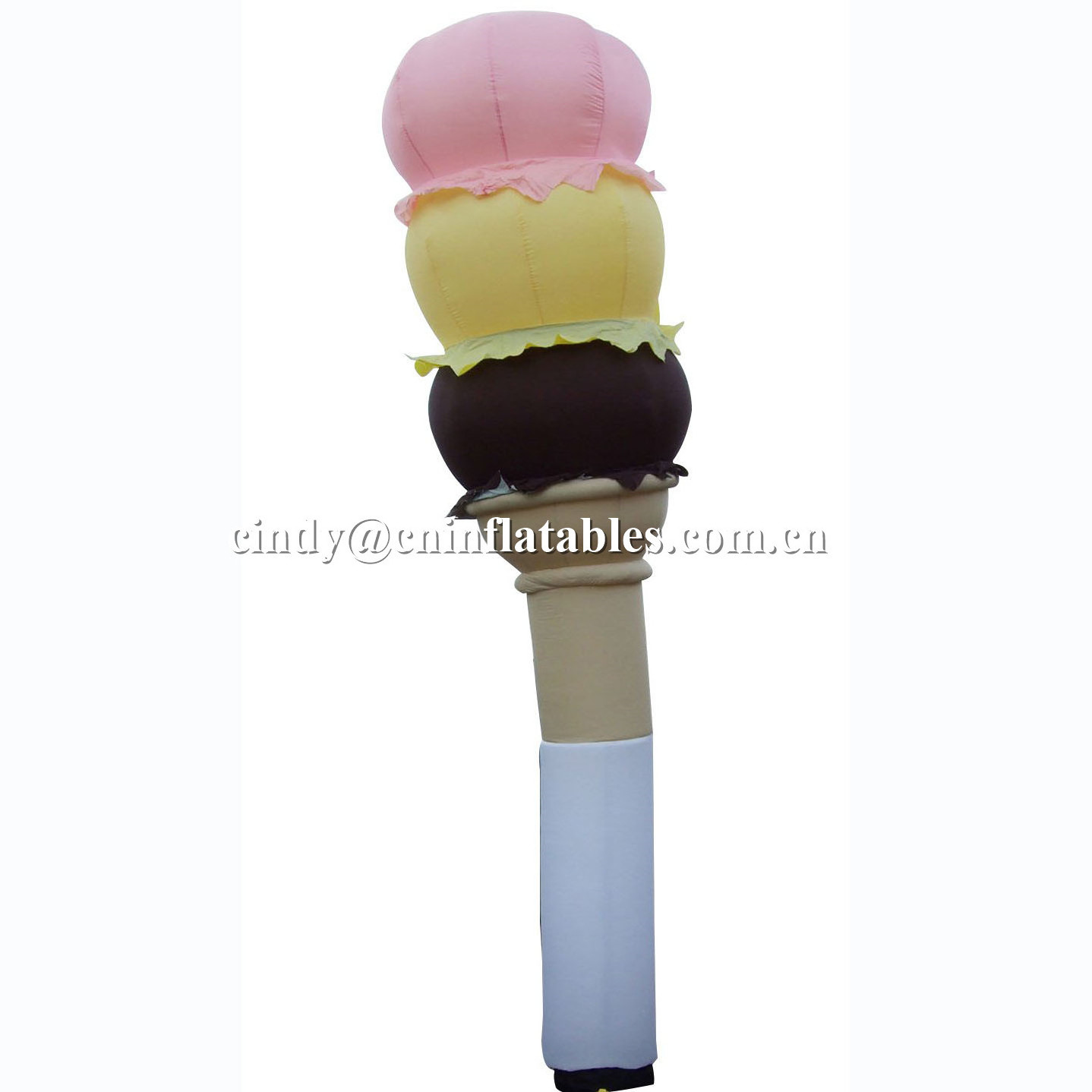 advertising ice cream air dancer foods shops decoration inflatable sky dancing tube foods dancer for sale