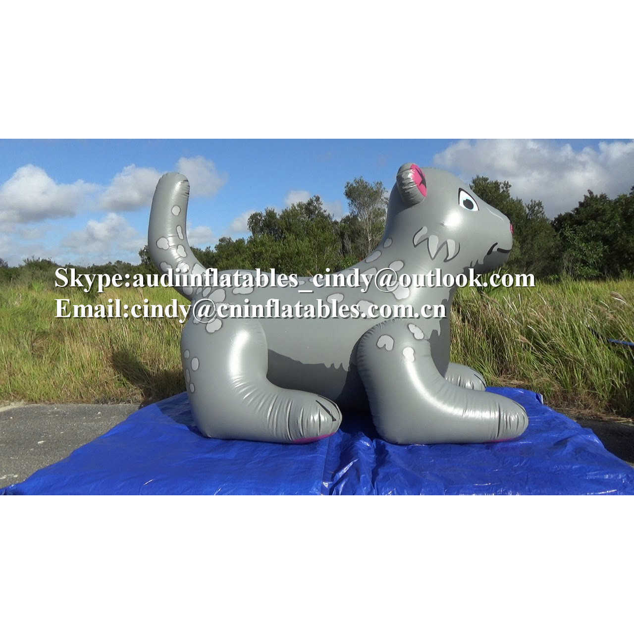 customized  inflatable  animal Panther model kids and adults inflatable ride on toys for sale