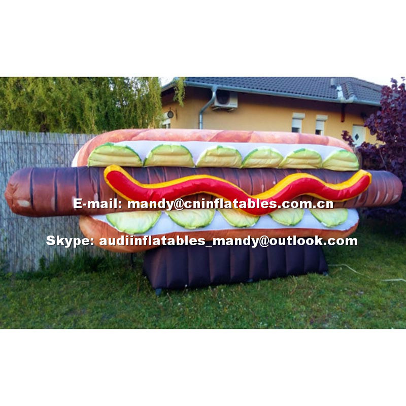 Advertising Inflatable Hot Dog Model Inflatable Sausage for Decoration