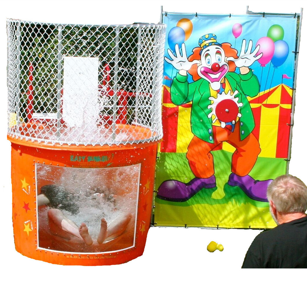 Hot Selling Carnival Games Inflatable Splash Dunk Tank Backyard Dunking Machine Water Game