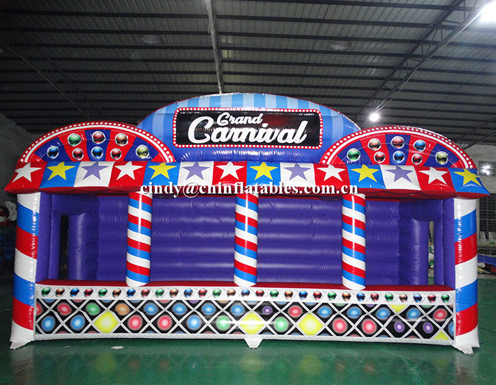 led 4 in 1 inflatable Grand Carnival Midway carnival booth game inflatable sport game inflatable concession tent