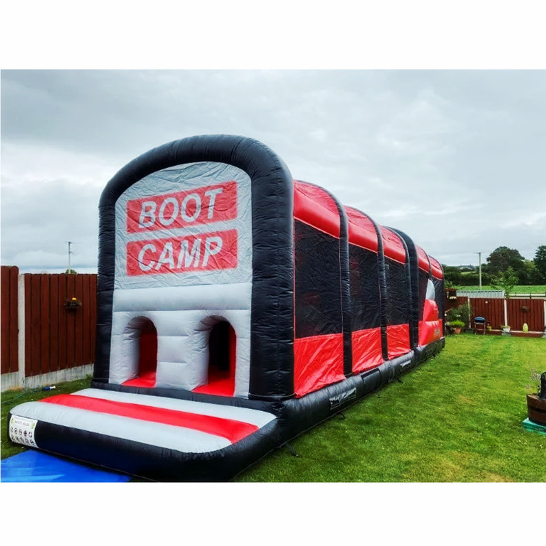 Commercial Giant Inflatable Sport Games Inflatable Boot Camp Obstacle Course Bouncy Castle For Sale