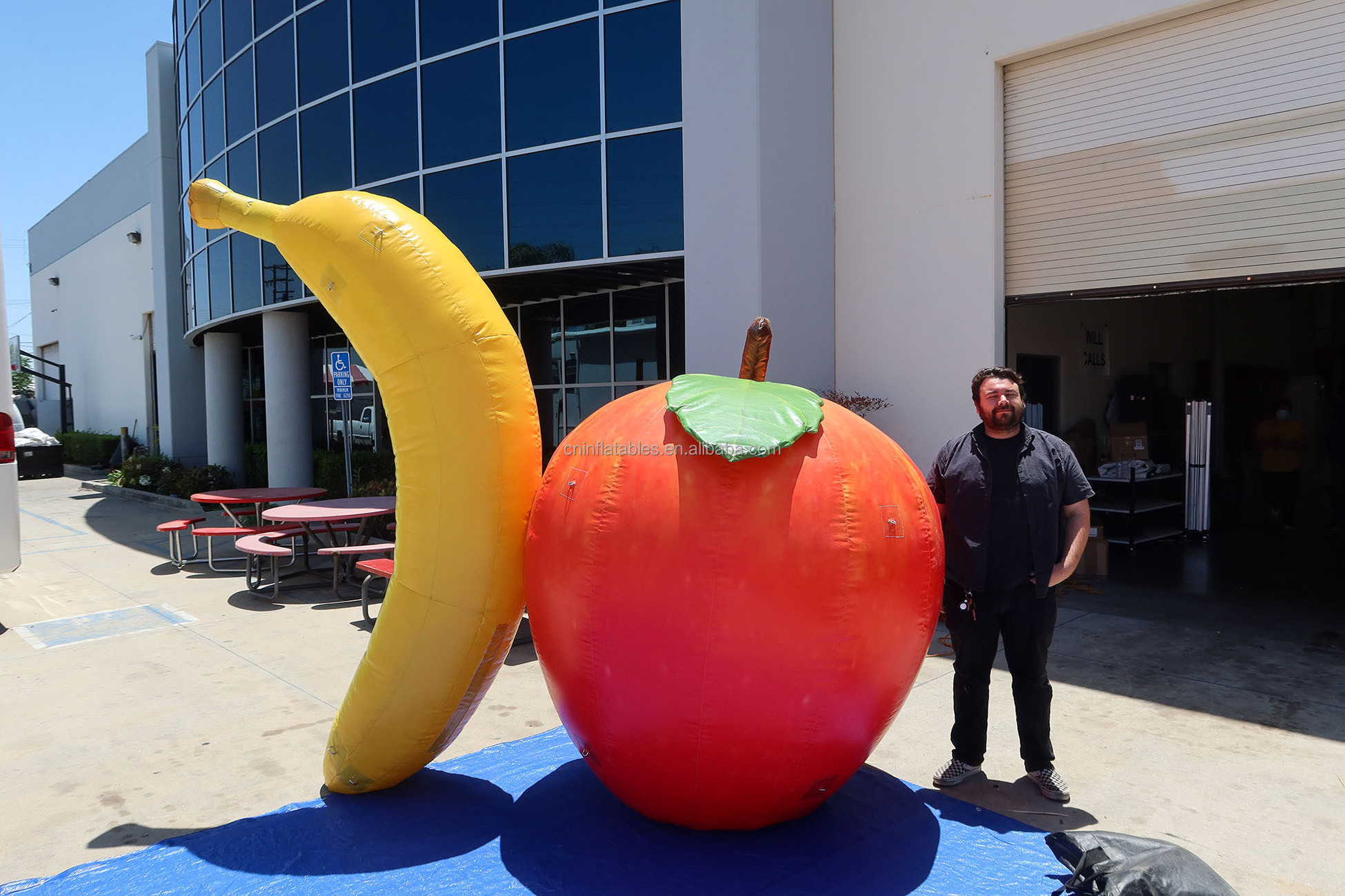 Giant Inflatable Fruits & Vegetables  inflatable strawberry/lemon/pineapple/kiwi/orange slice/pear/apple