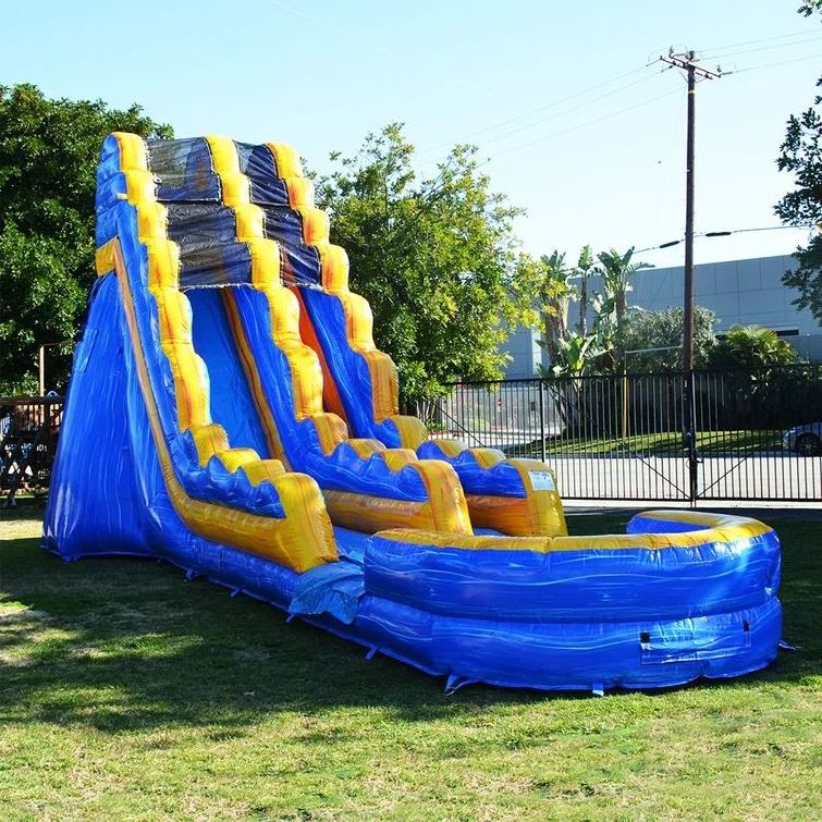 giant inflatable water slide cheap backyard kids inflatable slide with swimming pool large adult size fire n ice palm tree