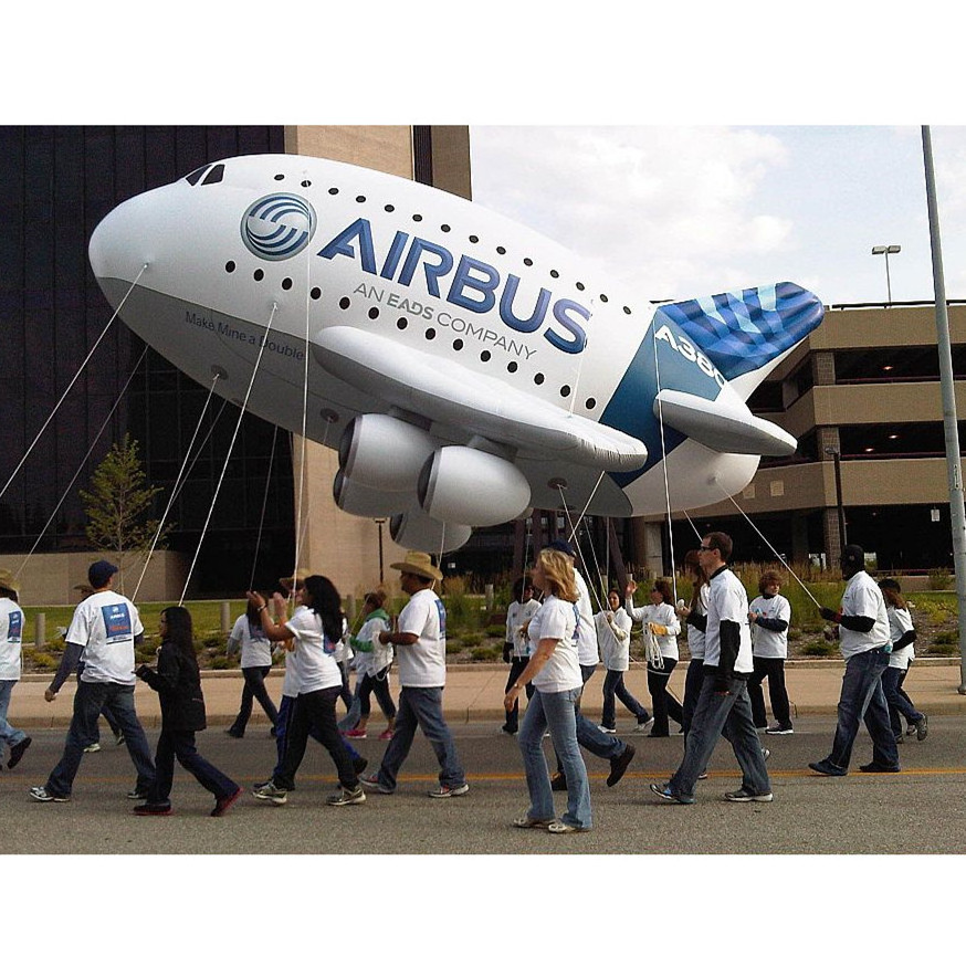 Helium Filled Balloon Inflatable Airbus/Airplane/Aircraft/Aeroplane Parade Helium Balloons