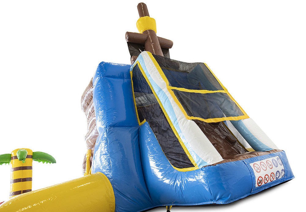 Mini park Pirate Bouncy Castle inflatable pool and slide Jumping Bounce House Water Slide Inflatable Castle With Pool