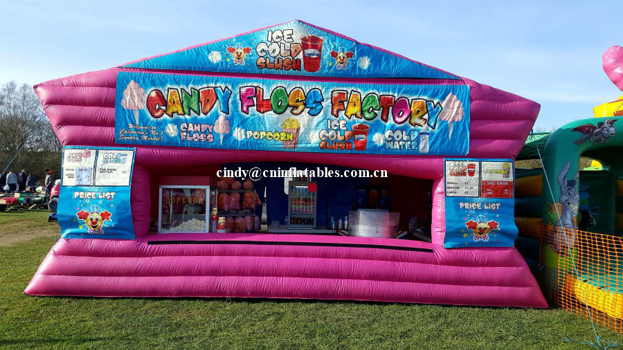 18ft x 12ft Candy Floss, Slush, Popcorn Stall Large Inflatable Booth Tent for party parade