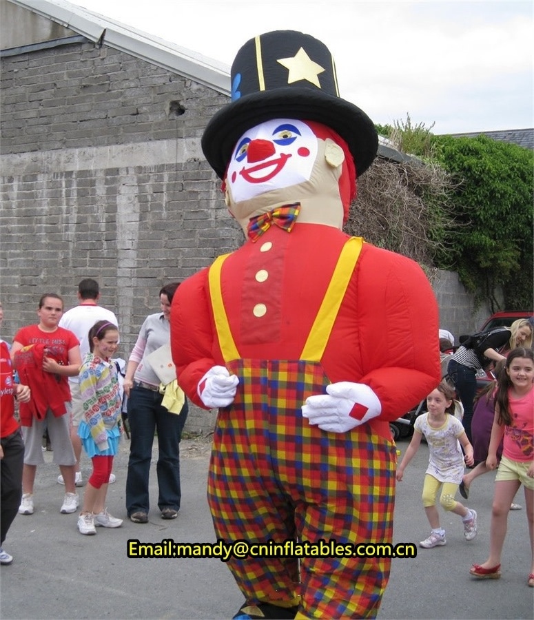 Giant inflatable walkabout Blue clown