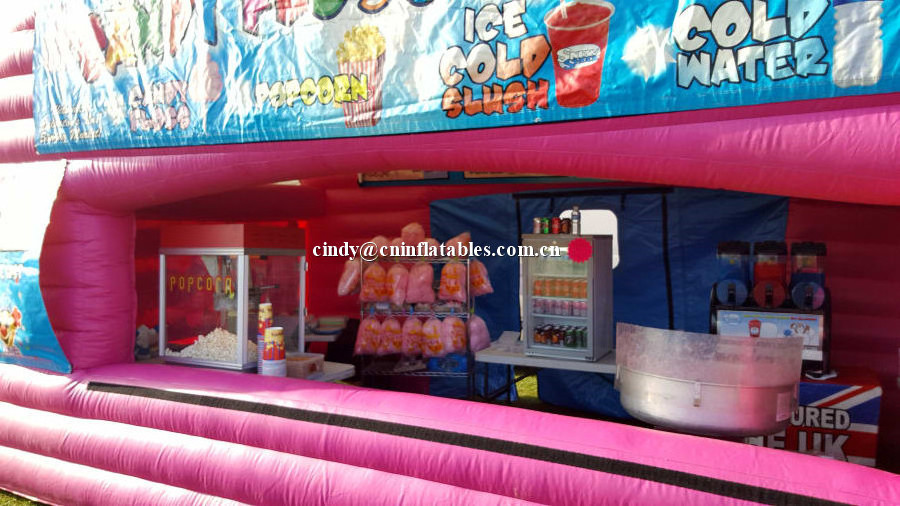 18ft x 12ft Candy Floss, Slush, Popcorn Stall Large Inflatable Booth Tent for party parade