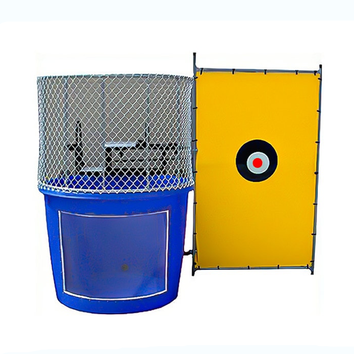 Carnival Games Splash Dunk Tank Inflatable Dunking Machine Backyard Water Dunk Tank For Sale