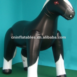 2016 Hot sale inflatable horse black matte toy for decoration