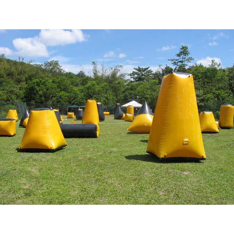 0.6mm PVC Tarpaulin Laser Tag Inflatable Paintball Bunker, Inflatable Paintball Obstacle For Sale