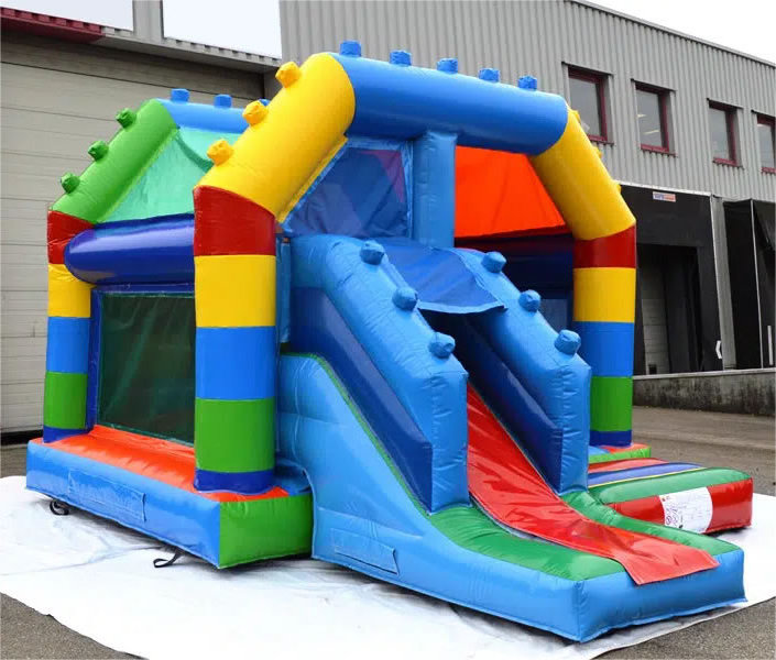 inflatable LE-GO slide with Bounce House LE-GO Inflatable Castle