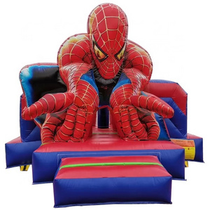 Commercial Pvc Water Slide New Design Castle Spiderman Inflatable Bounce House