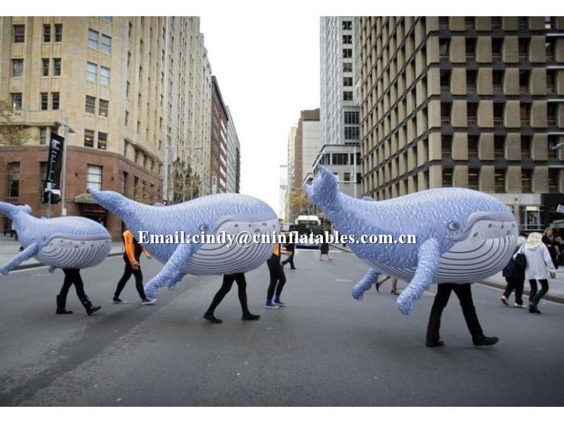 customized inflatable whale costume parade walking suits for sale