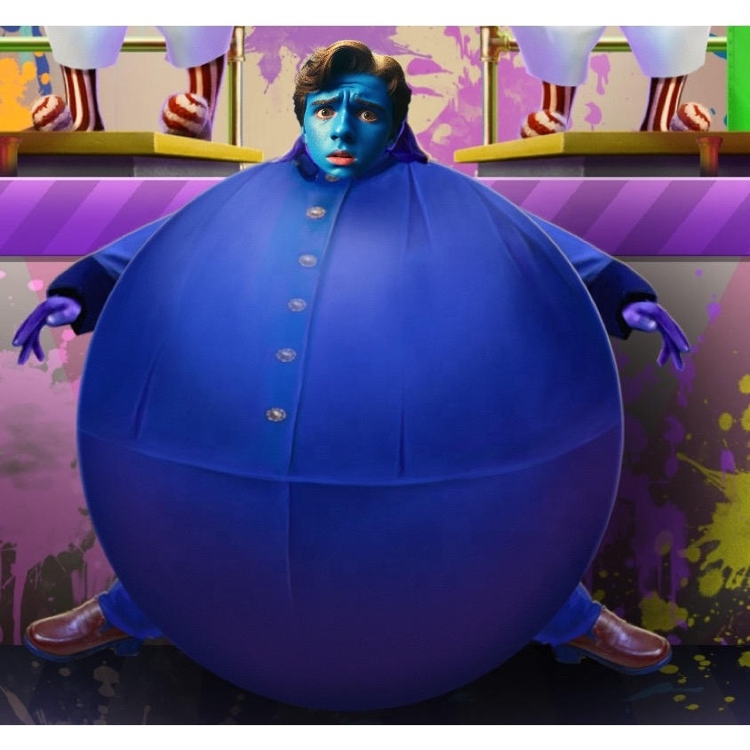 hot sale pvc/tpu Inflatable blueberry costume role play inflatable suit