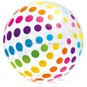 Outdoor water beach ball children inflatable colorful transparent beach ball