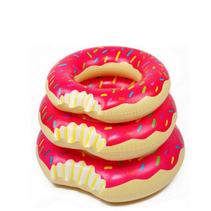 Inflatable PVC donut pool float swim ring