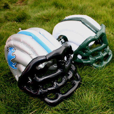 Factory Inflatable Bud Football Helmet , Air football helmet