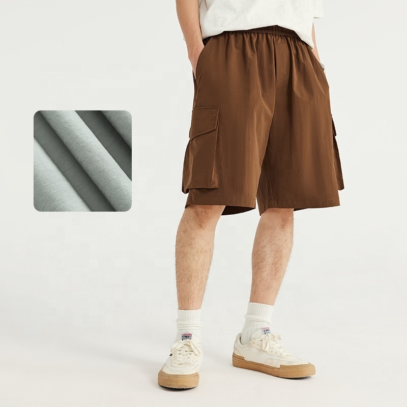 INFLATION Custom Wrinkle Cargo Shorts Summer Trousers Big Pocket 100% Polyester Outdoor Shorts