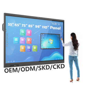 Led 75inches 86inches Interactive Board INGSCREEN Led Touch Panel 55 65 Inch Interactive Touch Screen Monitor Led Flat Panel