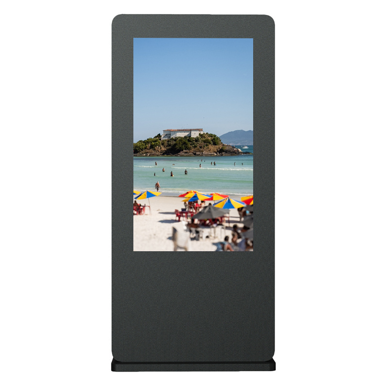 Outdoor Portable Standing Lcd Display Touch Screen Digital Signage With Fan Cooling System