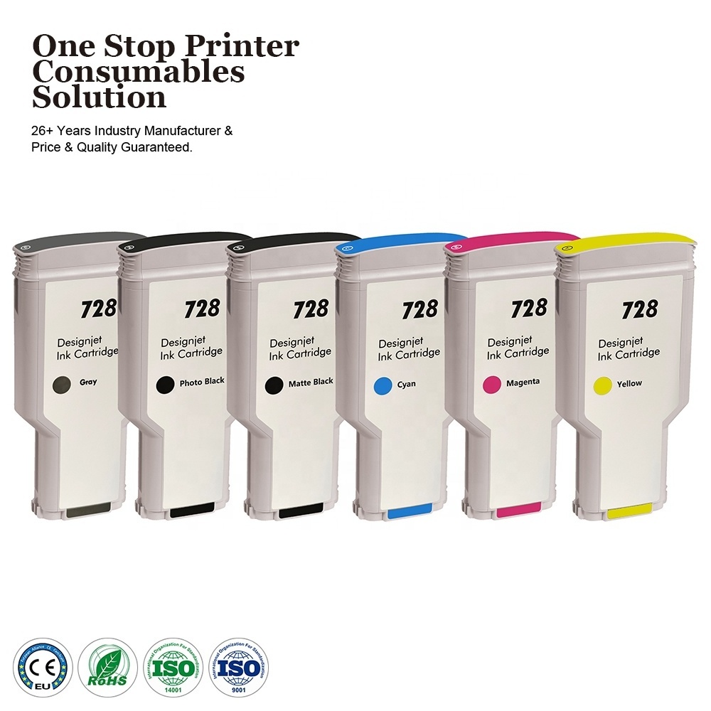 INK-POWER 728 Premium Compatible Color Inkjet Ink Cartridge For HP728 For HP DesignJet T730 T830 Printer