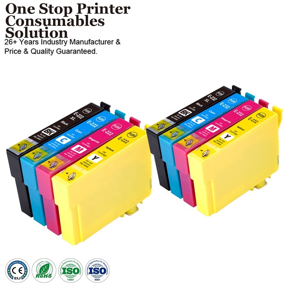 INK-POWER 222XL 232XL 222 232 XL Premium Color Compatible InkJet Cartridge for Epson XP-4200 WF-2960 XP-5200 Printer