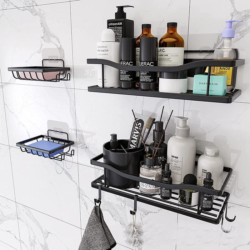 ROVATE Shower Caddy No Drilling Rustproof Shower Organizer Bathroom Corner Shower Shelf