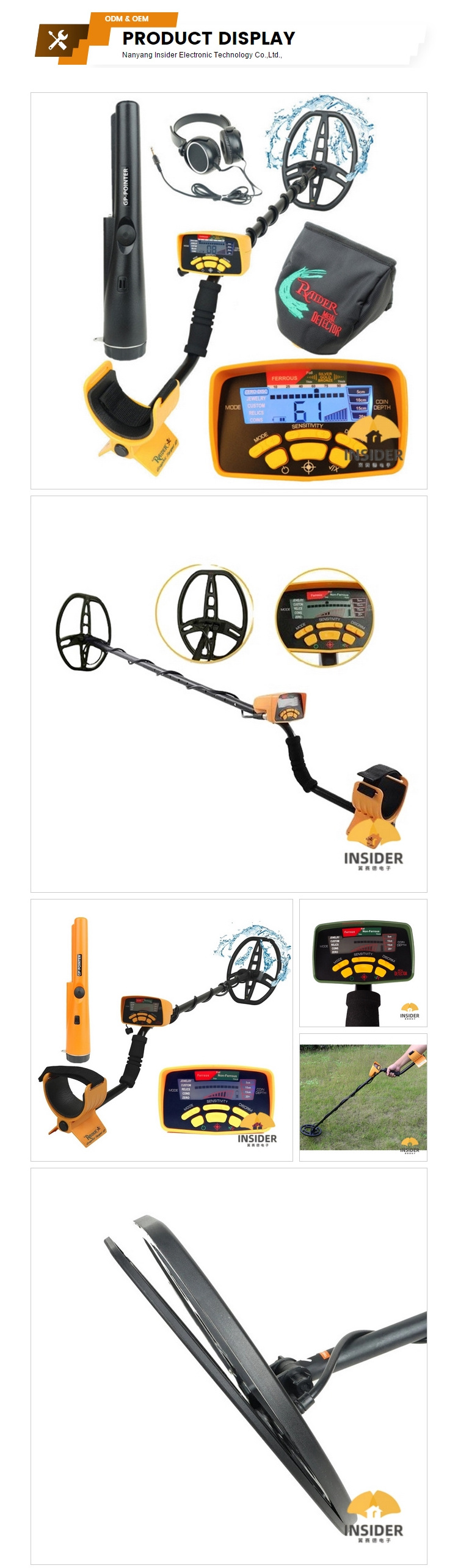 Long Range 5 Meters Deep Metal Detector MD-6350 Underground Gold Detector