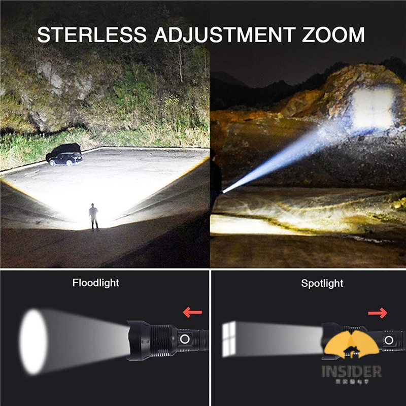 Powerful 10W 10000 Lumens 5Modes Waterproof Camping Outdoor Tactical Torch Flash Light LED USB Rechargeable Flashlights