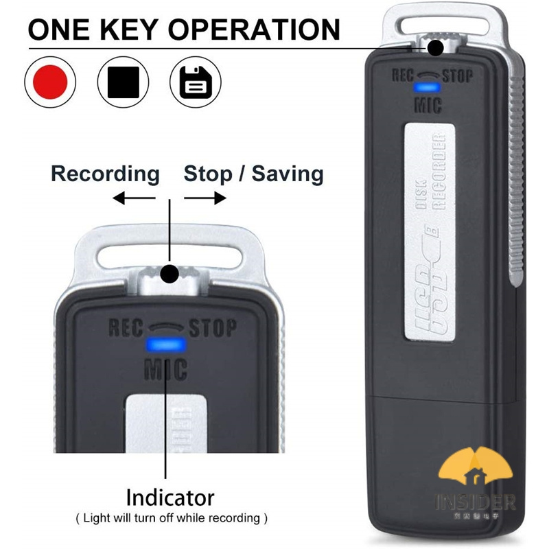 Factory Mini Voice Recorder. Sound Audio Digital Recorder Dictaphone With Dual Usb For Lectures with low price