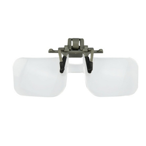 MG19156 Clip On magnifying glasses for newspaper reading  2x magnifier Folding Handsfree Clip On Eye Glasses