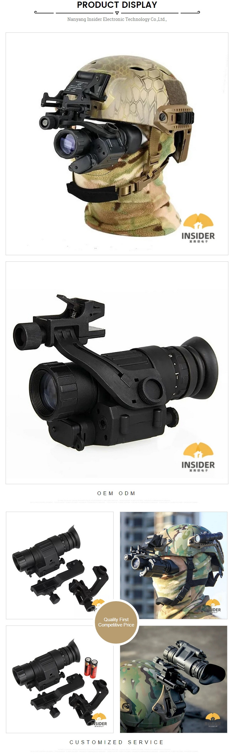 Hot Sell  PVS14 Night Vision Monocular Camera Tactical Digital Night Vision Scope For Sale