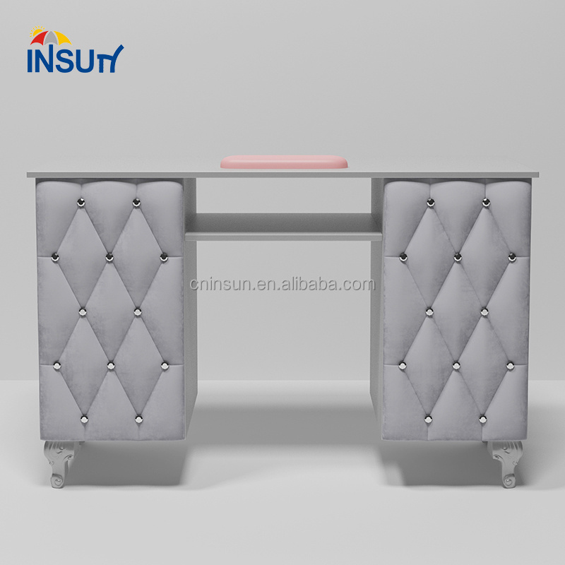 Nail salon furniture modern manicure tables nail salon chair and desk cheap nail table with fan