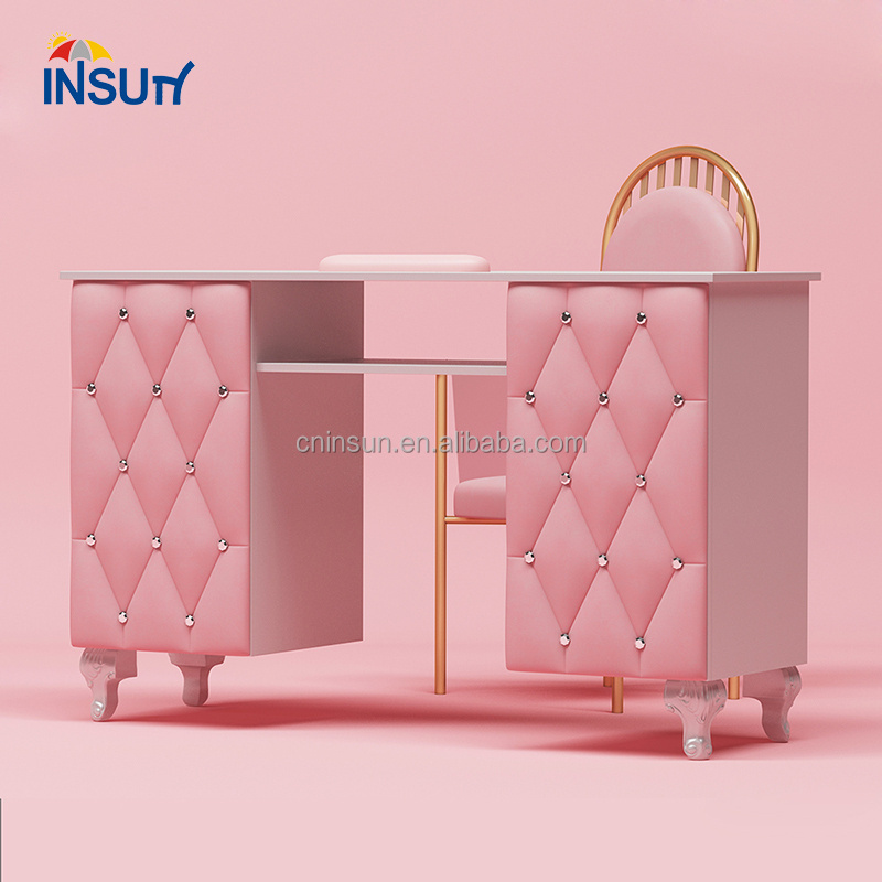 Nail salon furniture modern manicure tables nail salon chair and desk cheap nail table with fan