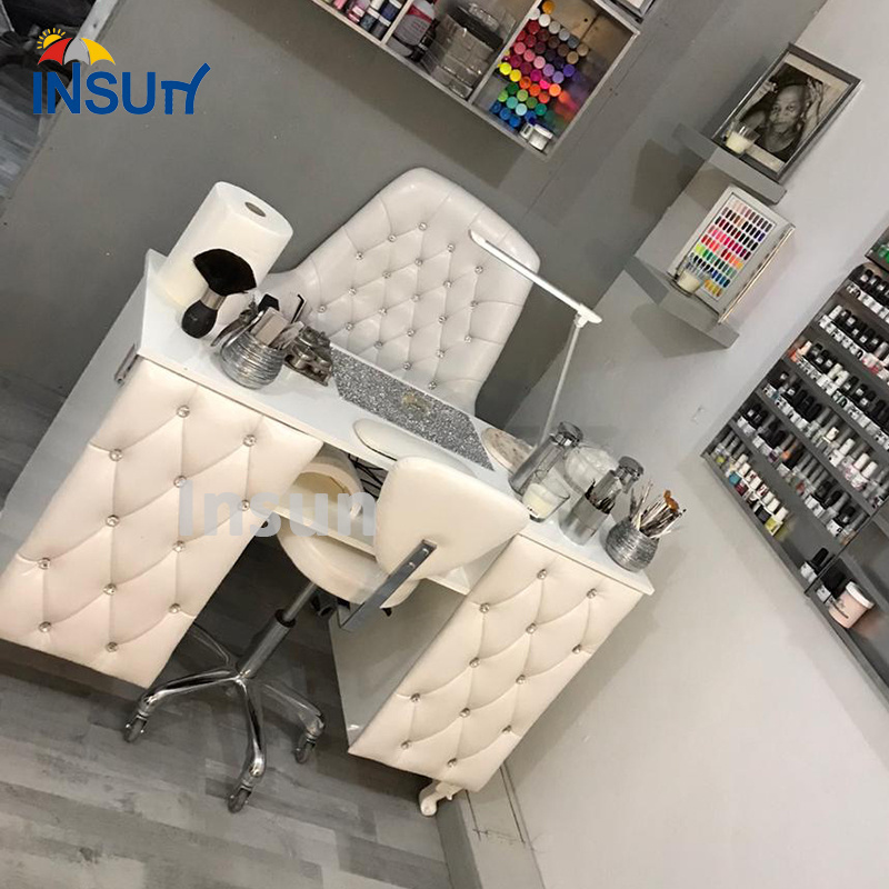 Nail salon furniture modern manicure tables nail salon chair and desk cheap nail table with fan