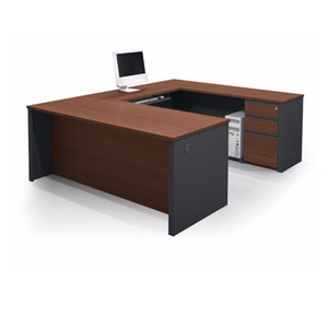 U shaped MDF melamine board executive office desk