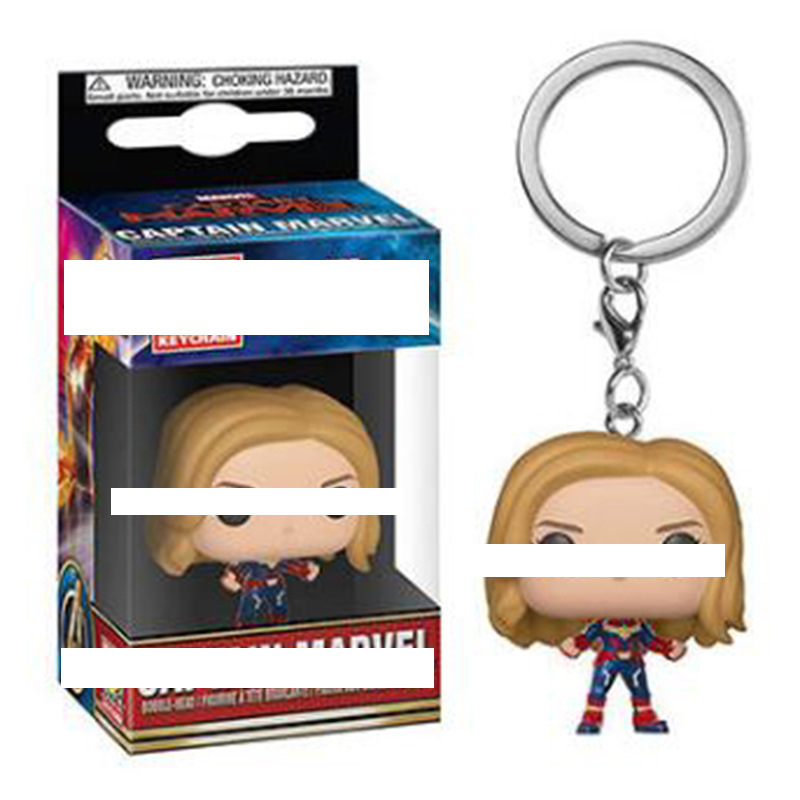 Custom Hot sale Funkos Pop llaveros Marvel Series Avengered Superheroes Action Figure Keychain