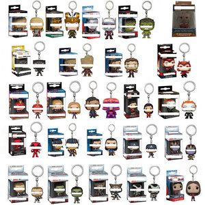 Custom Hot sale Funkos Pop llaveros Marvel Series Avengered Superheroes Action Figure Keychain