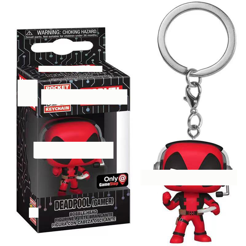 Custom Hot sale Funkos Pop llaveros Marvel Series Avengered Superheroes Action Figure Keychain