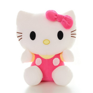 Low moq hello  plush toy sourcing agent plush toy pink color easter stuffers kitty