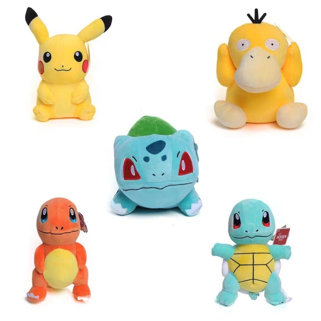 Wholesale High Quality Pokemons Plush Toys Pikachu Bulbasaur Squirtle Charmander Plush Toys Grab Doll For Kids