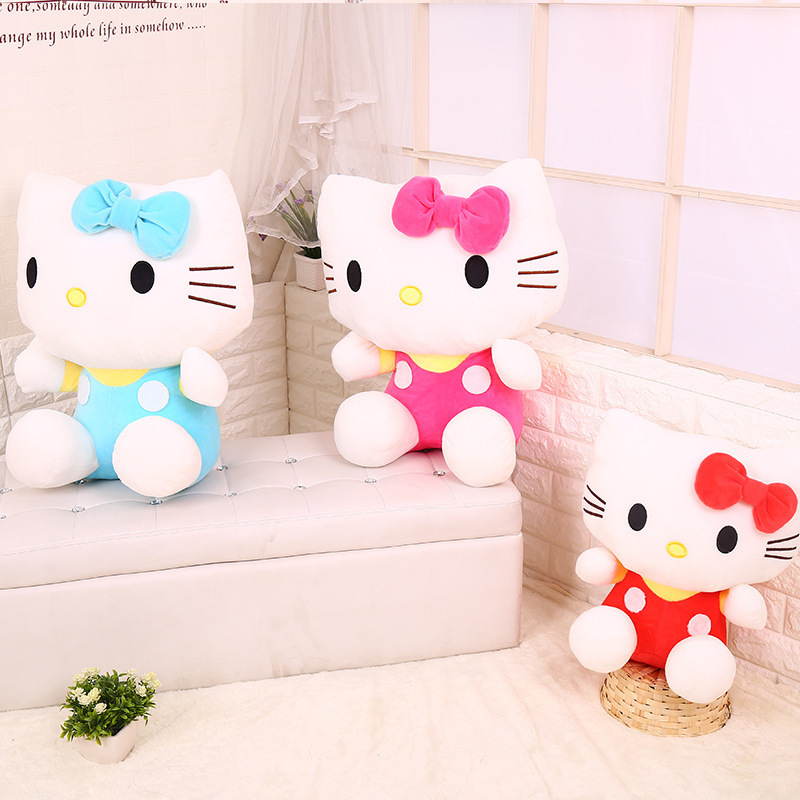 Low moq hello  plush toy sourcing agent plush toy pink color easter stuffers kitty